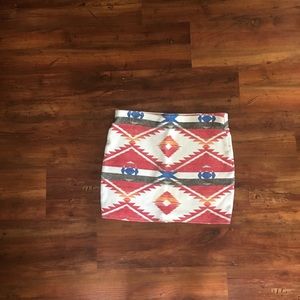 Zara Aztec pencil skirt size XS